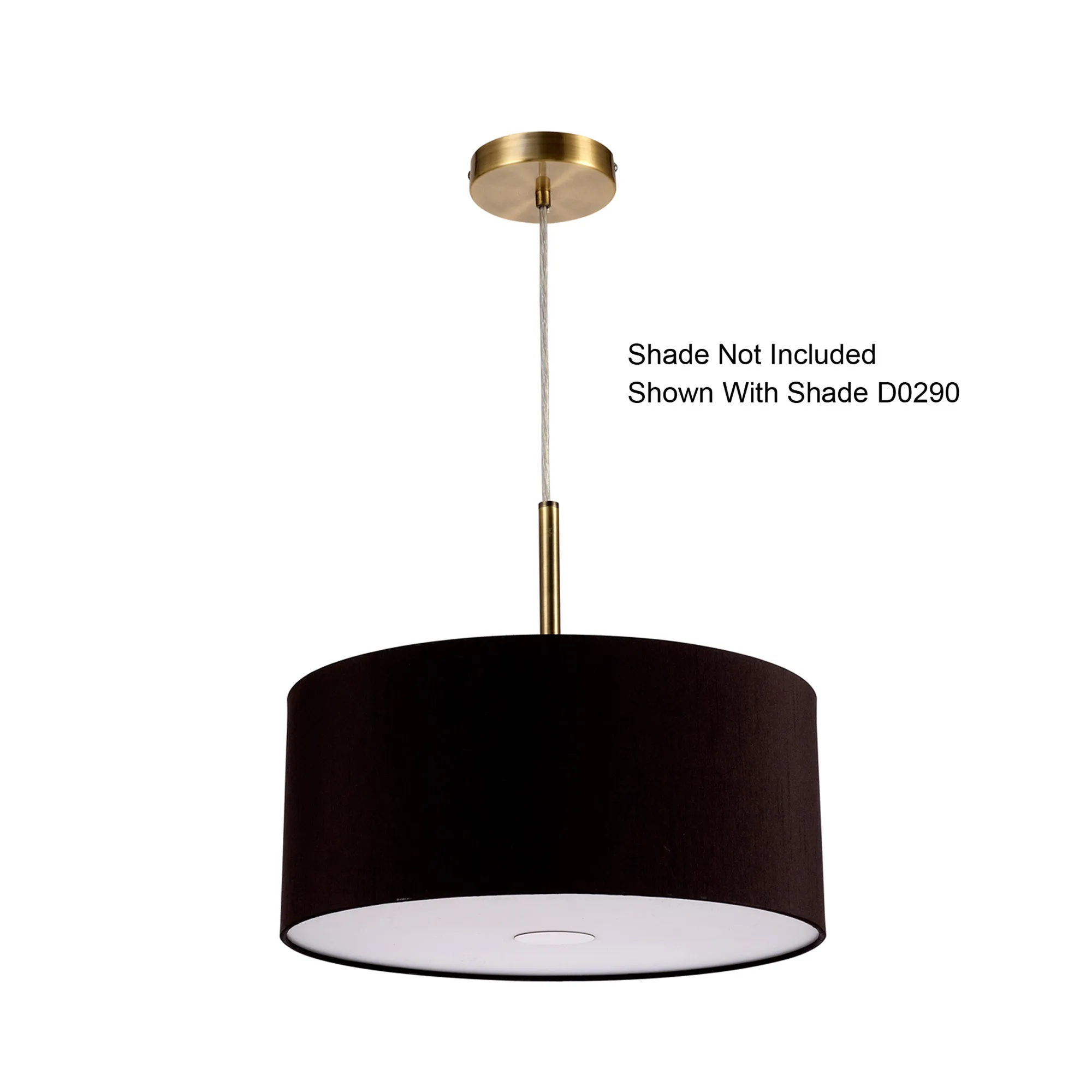 Baymont Pendant 3 Light Antique Brass D0340  Deco Baymont AB